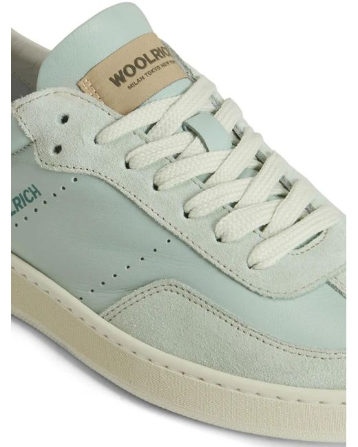 Woolrich Green Logo-Print Sneakers