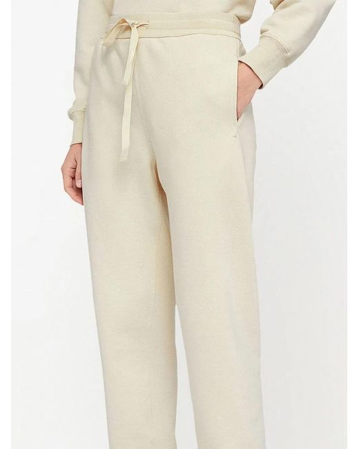 Jil Sander Natural Jersey Drawstring-Waist Sweatpants