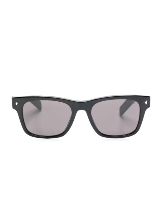 Prada Gray Pra17s Rectangle-frame Sunglasses for men