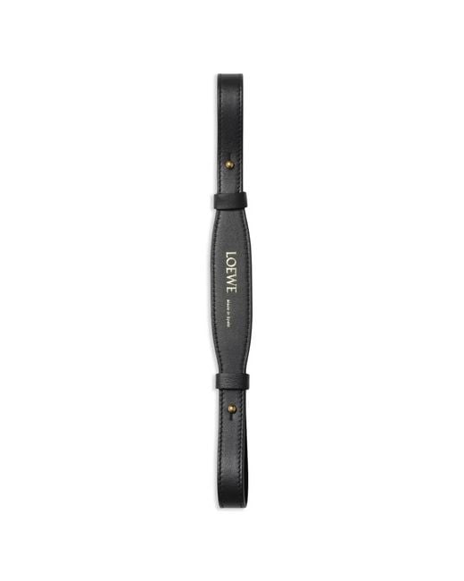 Loewe White Lederriemen Mit Logo-Prägung