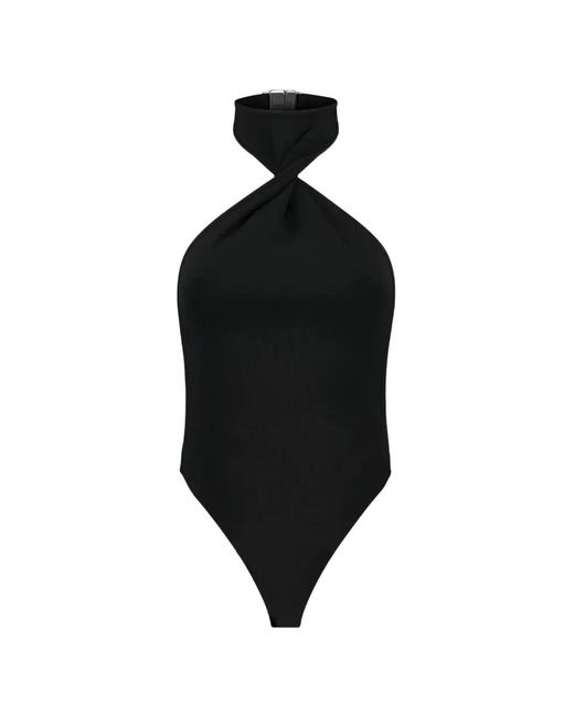 GAUGE81 Black Nashvi Halterneck Bodysuit