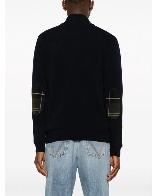 Barbour Blue Wool Sweater for men