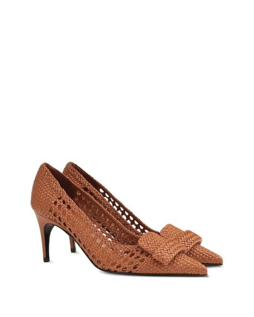 Sergio Rossi Brown Sr1 Braid Pumps