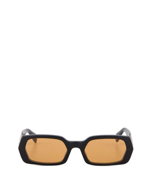 Retrosuperfuture Black L'Altro Geometric-Frame Sunglasses