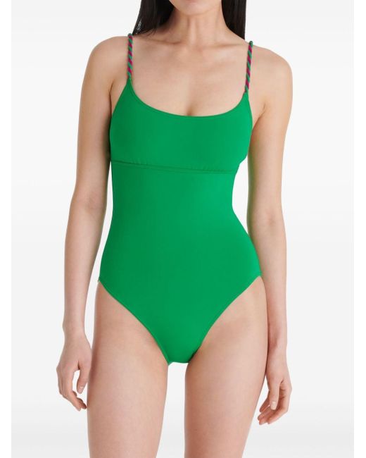Eres Green Carnaval Twisted-straps Swimsuit