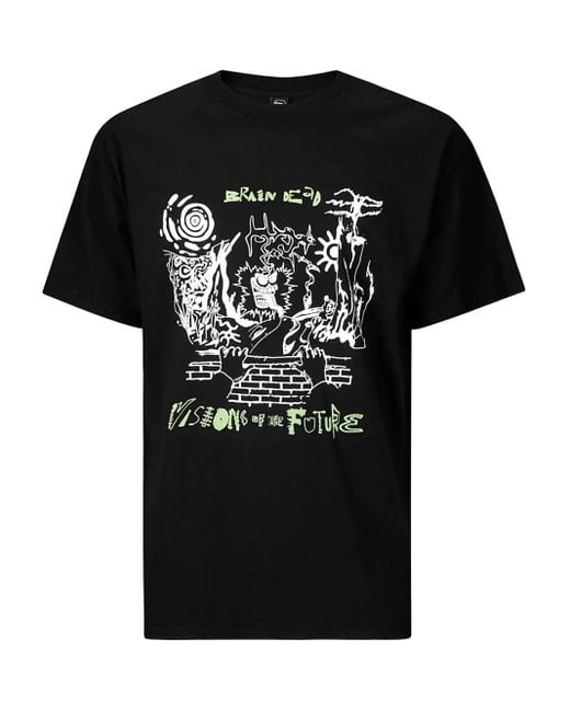 Brain Dead Black Visions Of The Future T-Shirt
