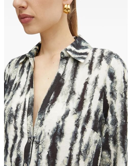 Morgan Gray Abstract-Print Shirt