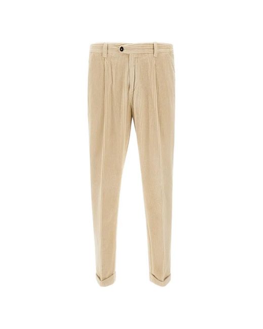 Devore Natural Corduroy Trousers for men