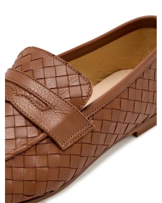 SOPHIQUE Brown Essenziale Penny Loafers