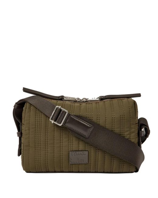 Paul Smith Brown Quilted Messenger Bag for men