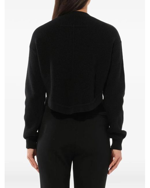 Givenchy Black Podium Cropped Sweater