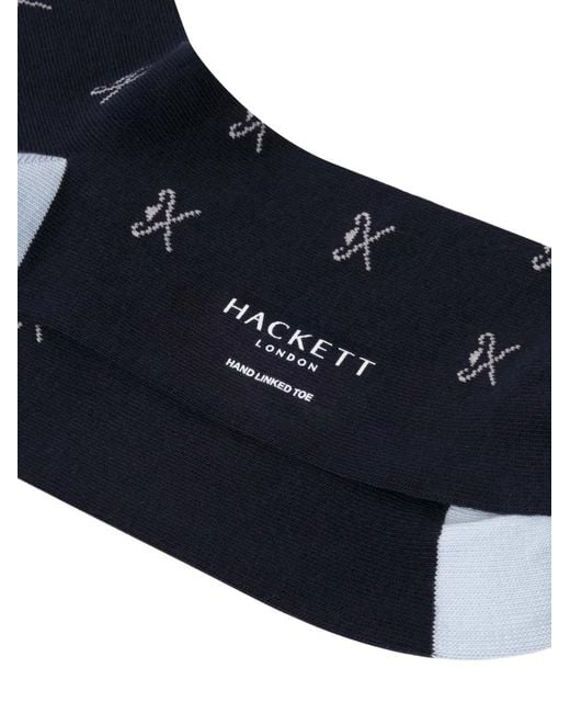 Hackett Blue Icon Jacquard Socks for men