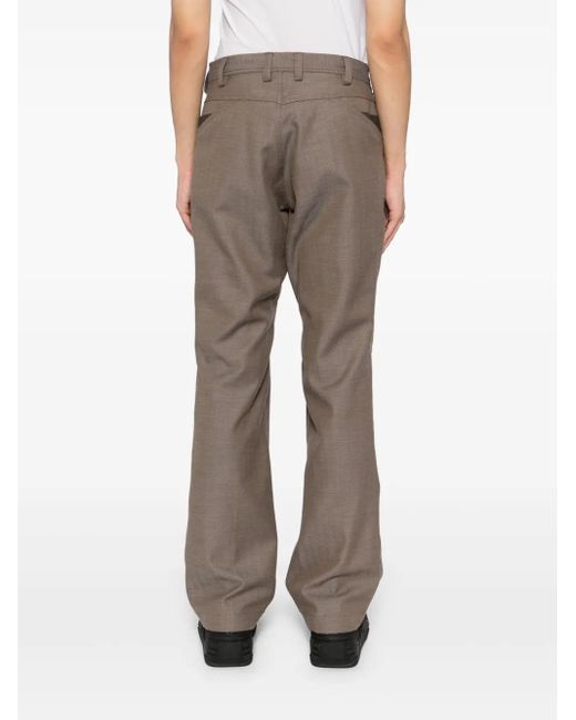 Kiko Kostadinov Gray Inex Snap Trousers for men