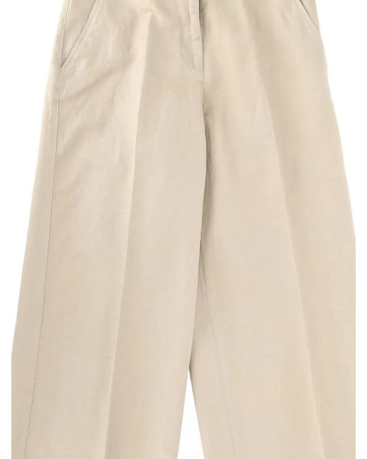 Aspesi White Buttoned Trousers