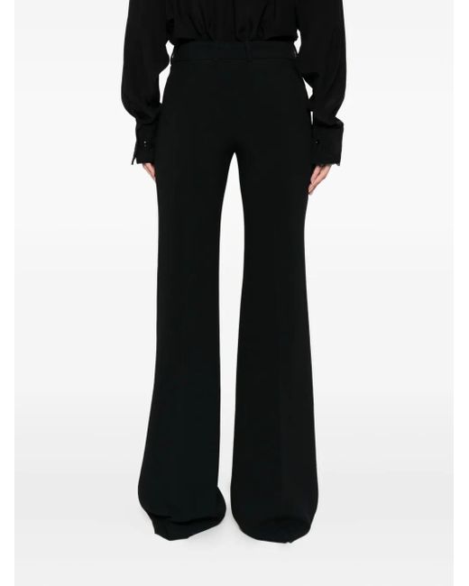 Ermanno Scervino Black Pressed-Crease Trousers