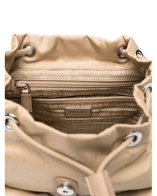 Prada Natural Small Re-Nylon Backpack