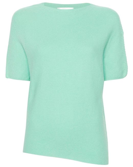 Christian Wijnants Green Klanni Asymmetric Knitted T-shirt
