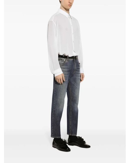 Dolce & Gabbana Blue Pants & Shorts for men