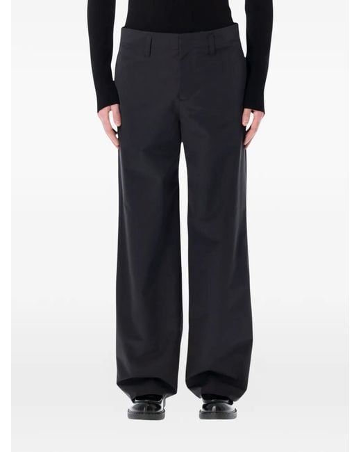 BERNER KUHL Black Sargeant Virgin-Wool Trousers for men