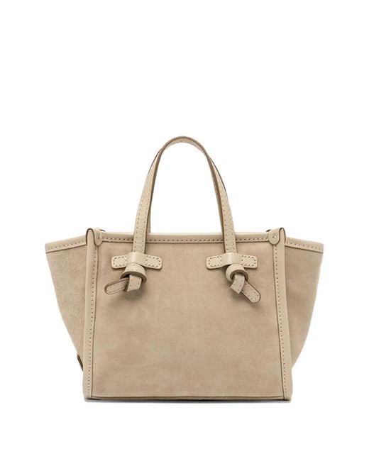 Gianni Chiarini Natural Miss Marcella Suede Tote Bag
