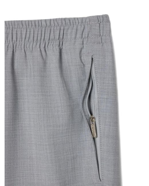 Pantalon Élastiqué À Patch Logo Lacoste pour homme en coloris Gray