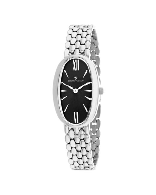 Christian Van Sant White Lucia Pebble Bracelet 31Mm Watch