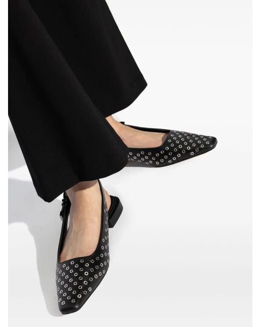 MICHAEL Michael Kors Black Darrington Ballet Flats