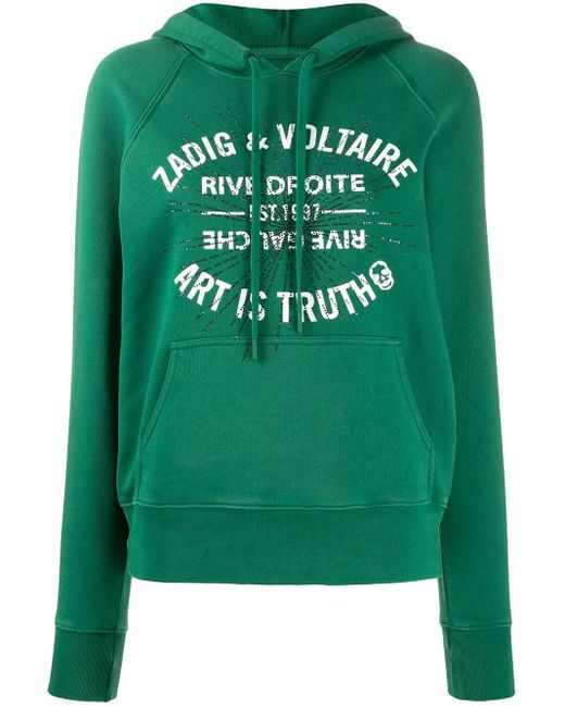 Zadig & Voltaire Sweater Verfraaid Met Pailletten in het Green
