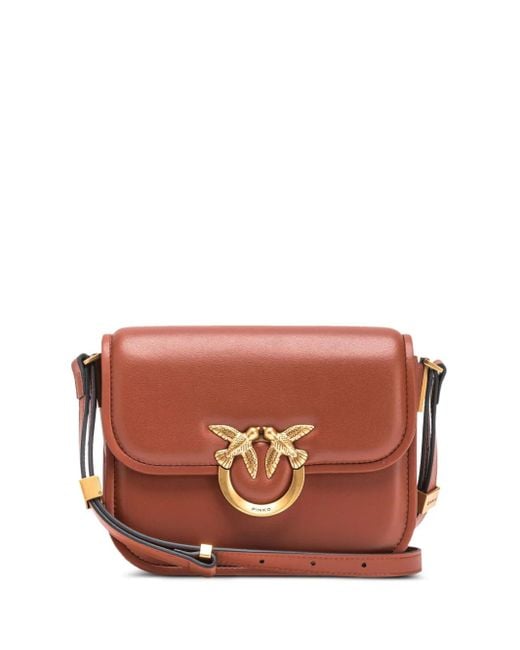 Pinko Love Birds ショルダーバッグ Brown