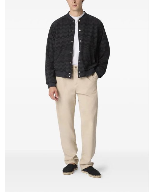 Missoni Blue Cotton Bomber Jacket for men