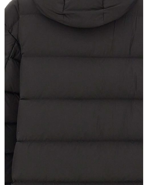 Peuterey Black Restone Hooded Puffer Coat for men