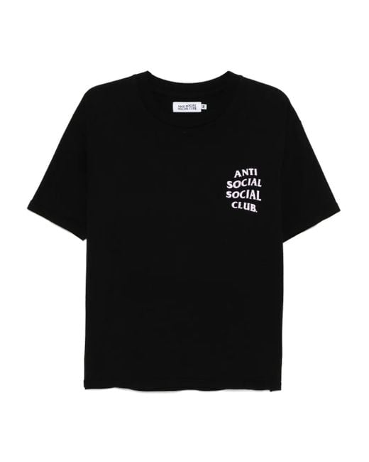ANTI SOCIAL SOCIAL CLUB Black Mind Games Weathered T-Shirt for men