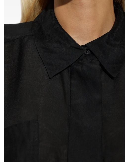 Munthe Black Vigil Pocket-Detail Shirt