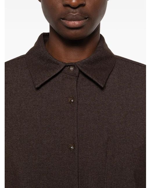 ELEH Brown Chest-Pocket Shirt