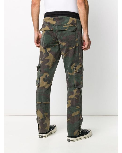 camouflage track pants