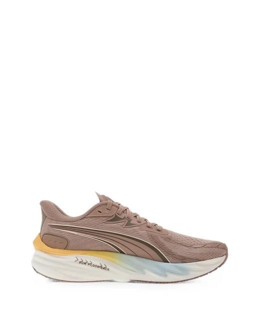 PUMA Brown Velocity Nitro 4 Rc Lace-Up Sneakers for men