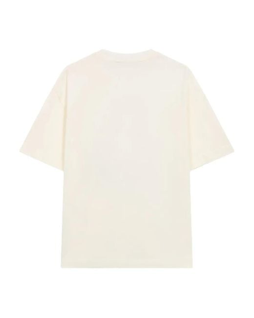 Palm Angels White Spray Bear Graphic T-Shirt for men