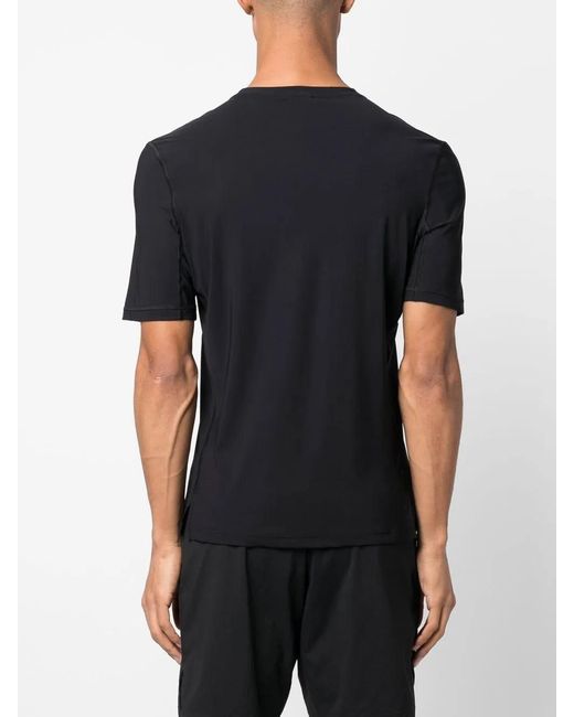 Versace Black Logo-Print Short-Sleeved T-Shirt for men