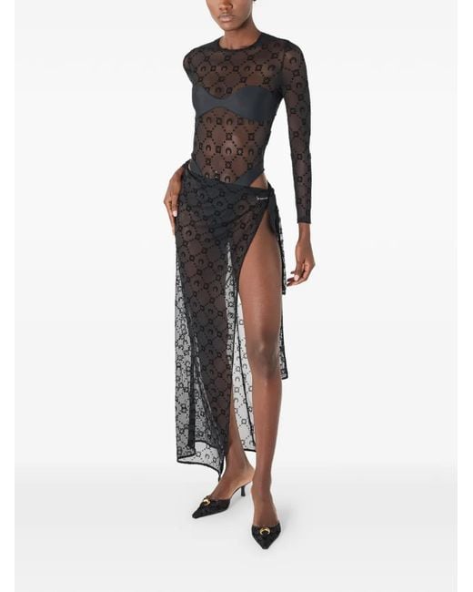 MARINE SERRE Black Moonogram Cover-Up