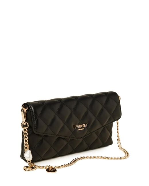 Twinset Black Set Of Document Folders With Logo