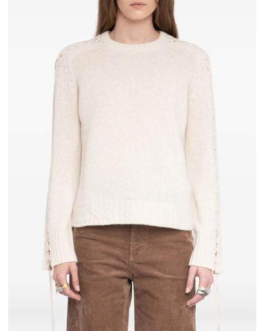 Zadig & Voltaire White Malty Sweater