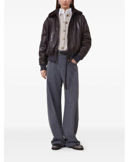 Brunello Cucinelli Natural Wool Blend Cardigan