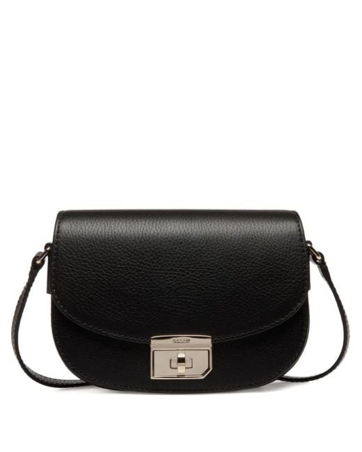 Bally エンボス ミニバッグ Black