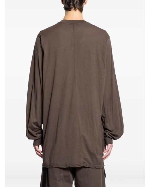 Camiseta Jumbo de manga larga Rick Owens de hombre de color Brown