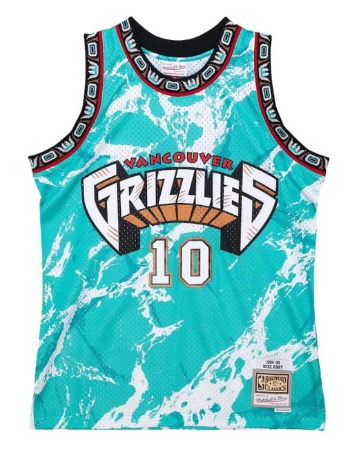 Mitchell & Ness Blue Mike Bibby Nba Grizzlies 1998 Team Marble Swingman Vest for men
