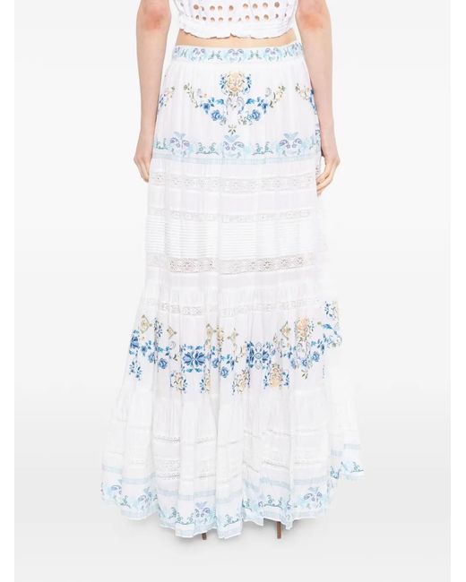 Camilla White My Homespun Heart Maxi Skirt