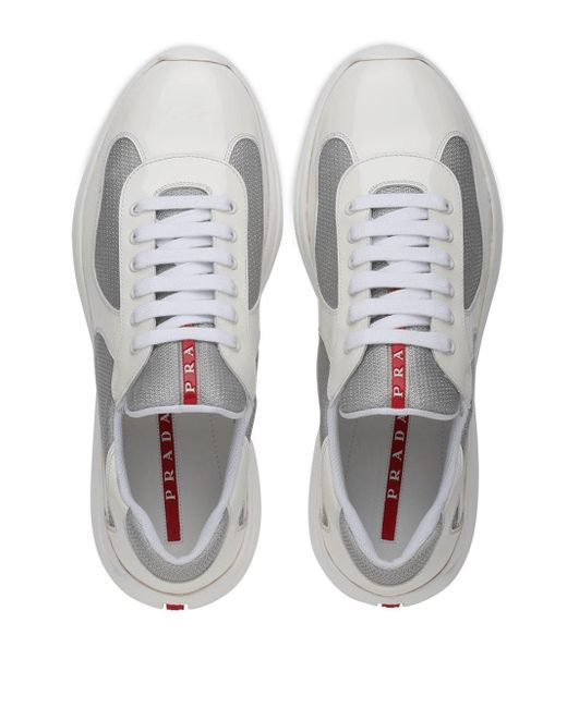 Prada America's Cup Sneakers in het White voor heren