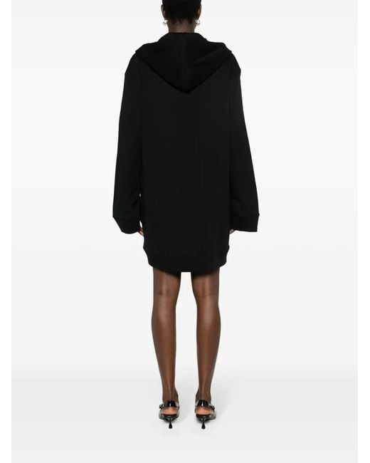 Courreges Black Hyperbole Hoodie Mini Dress