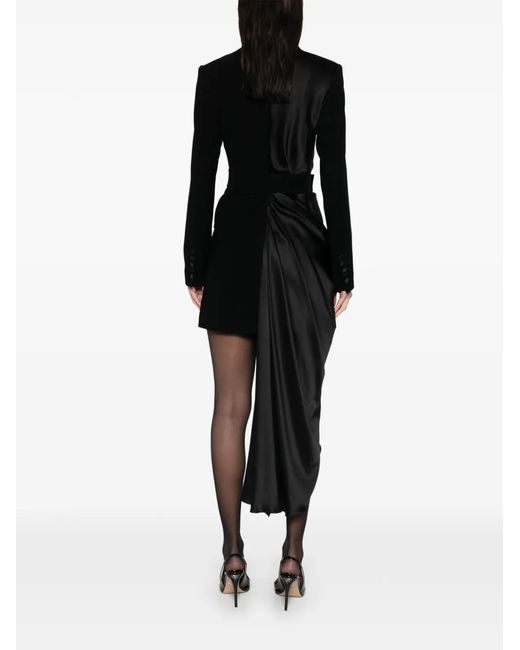 SILK LOVE & LACE Black Alexa Belted Mini Dress
