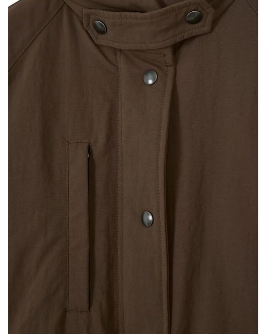 Prada Brown Re-Nylon Logo-Patch Jacket
